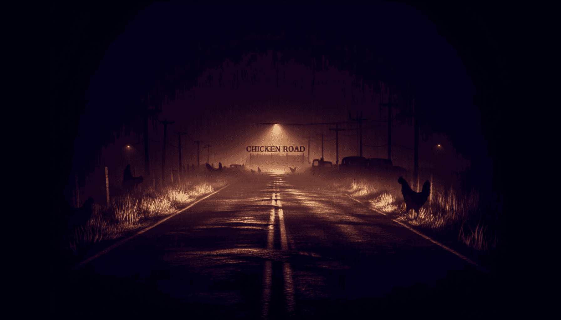 Dramatic night scene