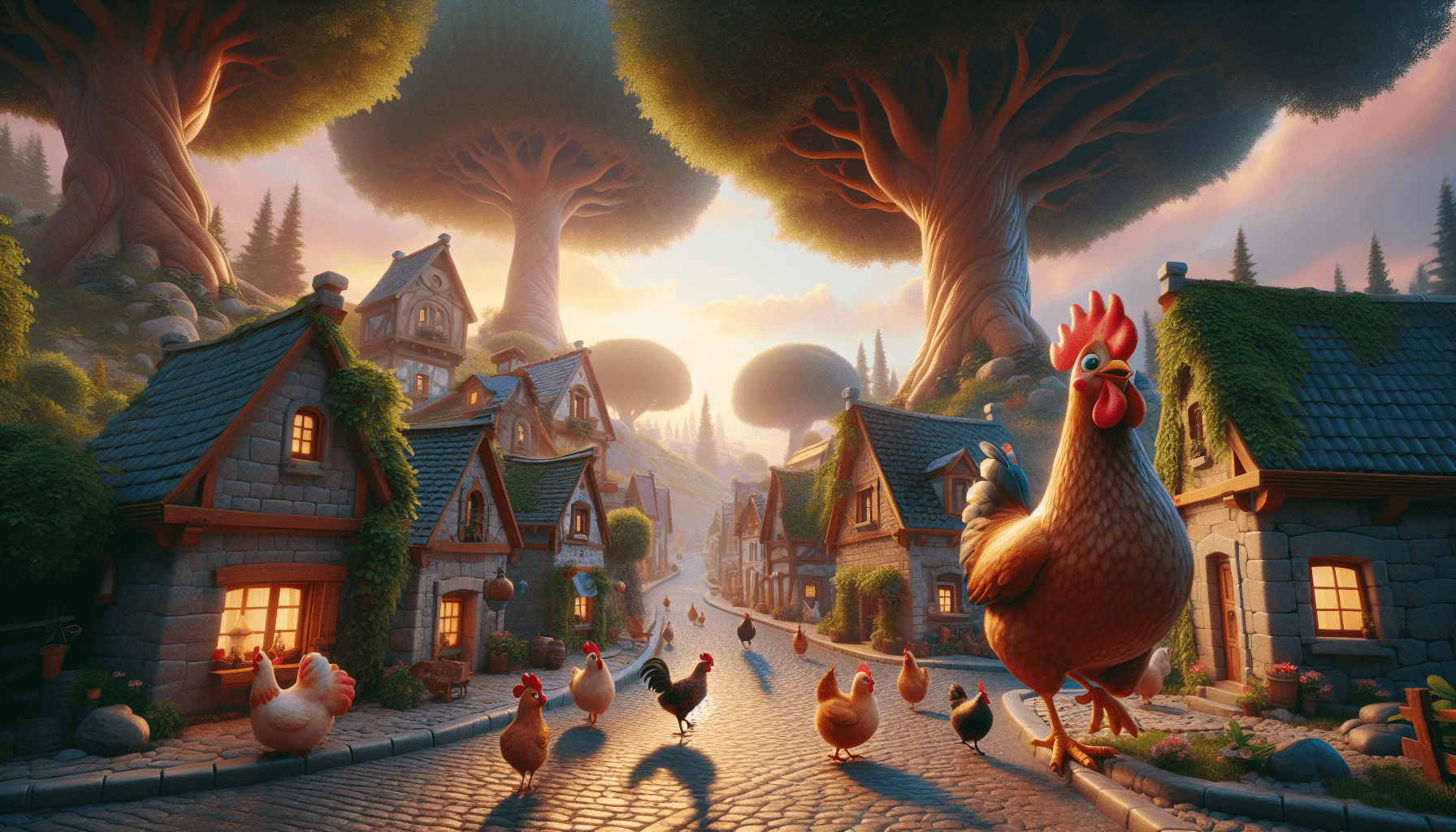 Whimsical village